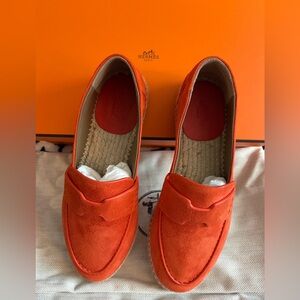 Authentic brand new Hermes trip espadrille size 36 comes with dust bag and box